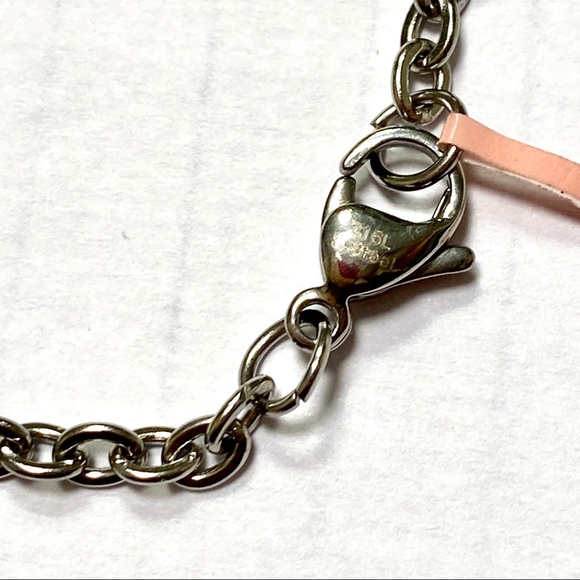 SKULL DAGGER FEATHER CHAIN NECKLACE STAINLESS -24” - Picture 2 of 7